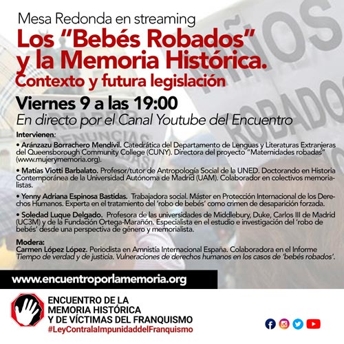 MEMORIA HISTORICA BEBES ROBADOS LEY