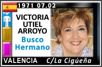 VICTORIA UTIEL ARROYO BUSCA SU HERMANO