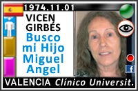 VICEN GIRBÉS BUSCA SU HIJO MIGUEL ANGEL 1974 HOSPITAL CLINICO UNIVERSITARIO