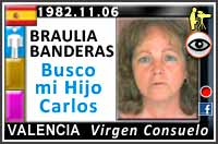 BRAULIA BANDERAS BUSCA SU HIJO CARLOS 1982 HOSPITAL VIRGEN DEL CONSUELO