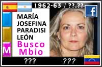 MARIA JOSEFINA PARADISI BUSCA MADRE BIOLÓGICA AÑO 62-63